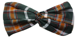 headband imprime carreaux tartan ecossais vert orange made in france accessoire cheveux leonie et france eshop min