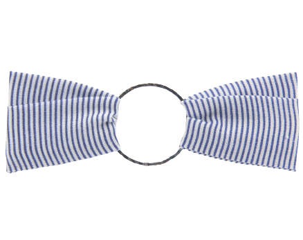 bracelet femme tissu rayures bleu leonie et france eshop de createur