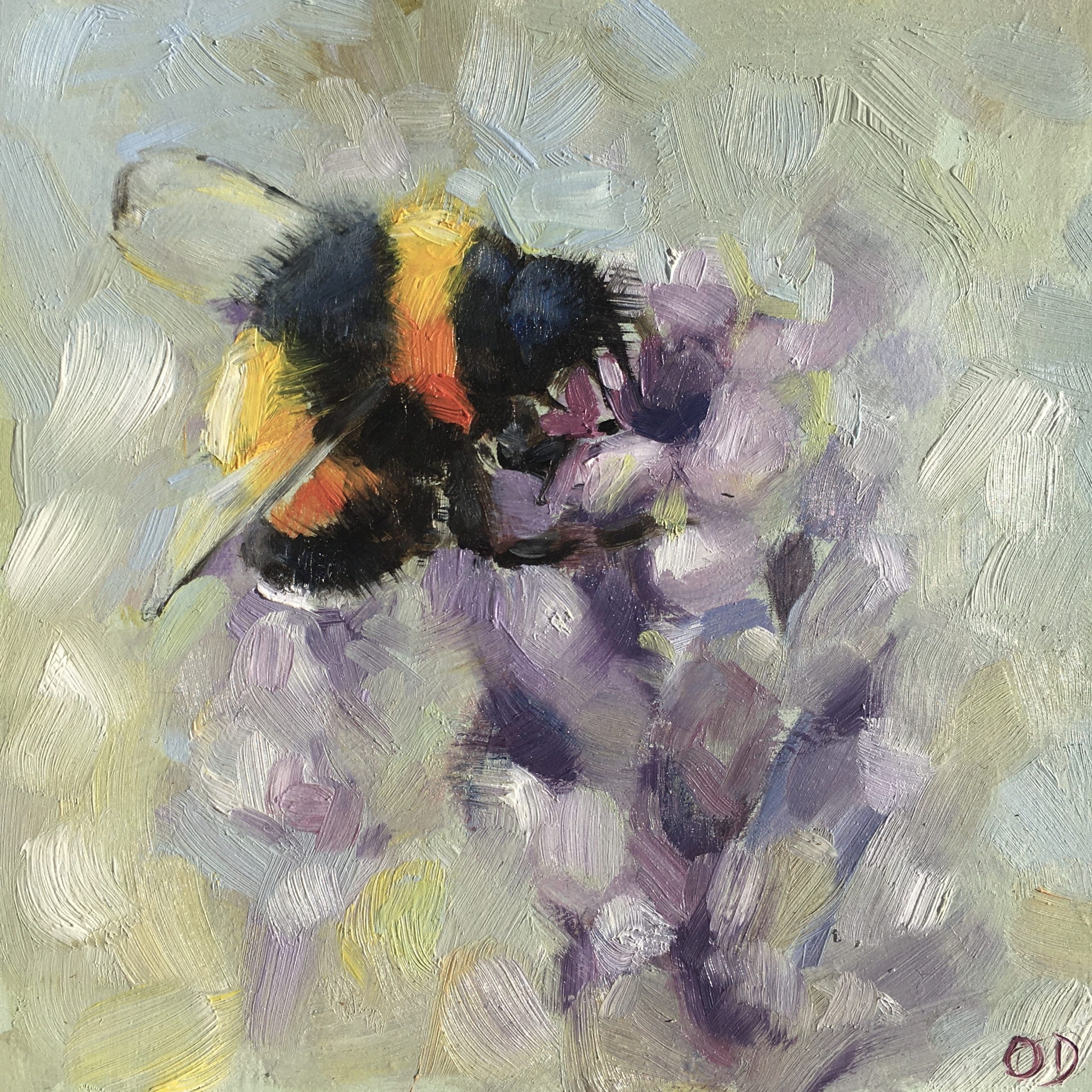 peinture abeille fleur leonie et france eshop de createurs min