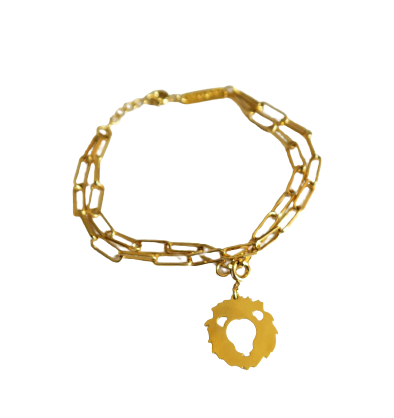 bracelet femme signe astrologique dore or 24 carats leonie et france eshop