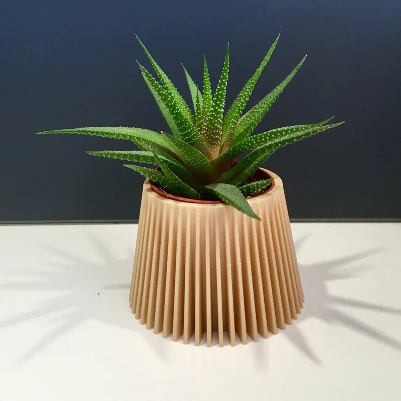 Petit cache-pot design bioplastique - Diam. 5.80cm - Léonie & France