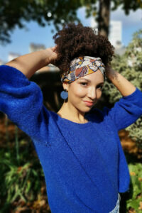 headband imprimé africain abstrait leonie et france eshop de createurs