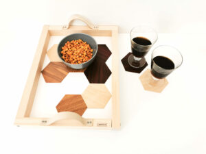 art de la table design scandinave plateau bois original sous verre inclus leonie et france eshop de createurs francais