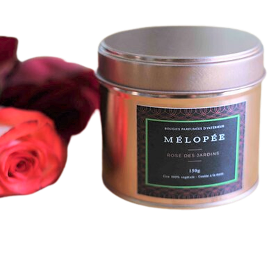 bougie artisanale vegetale francaise qualite parfum rose leonie et france eshop de createur mini1