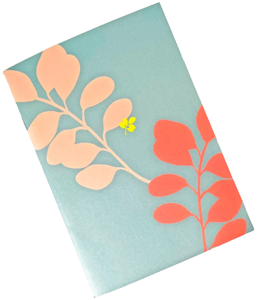 carnet de notes bleu illustration vegetal floral fleuri original leonie et france eshop min