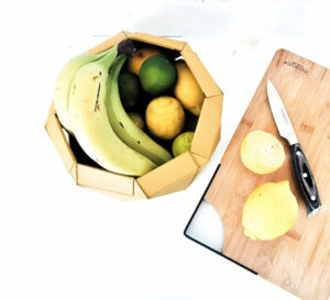 corbeille a fruit design moderne eco responsable original jaune moutarde leonie et france eshop