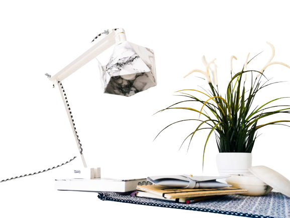 lampe de bureau marbre design loft industriel noir blanc bois origami leonie et france eshop de createur min