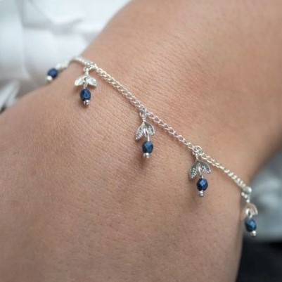 bracelet femme argent perles de cristal bleu idee cadeau original leonie et france eshop bijoux de createurs min