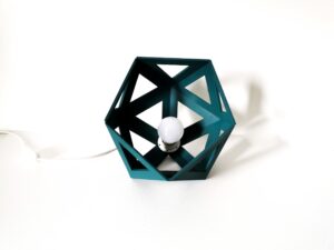 grande lampe a poser origami bleu luminaire design tendance idee cadeau original leonie et france eshop de createurs min
