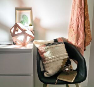lampe a poser origami design tendance cuivre luminaire original artisanat francais leonie et france eshop mode et maison min