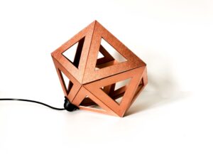luminaire lampe a poser origami design cuivre idee cadeau original leonie et france eshop de createur min