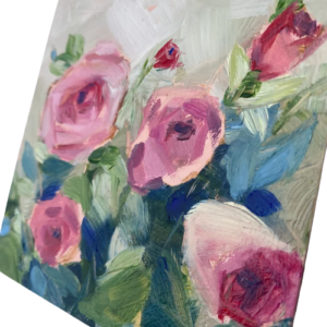 peinture huile originale fleurs roses leonie et france eshop d artistes peintres francais