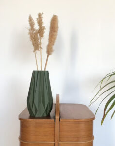 vase vert moderne design eco responsable materiau recycle idee deco originale leonie et france eshop de createurs francais