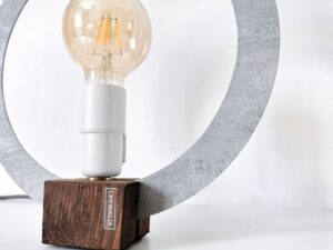 lampe de table luminaire beton gris leonie et france