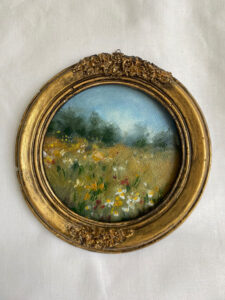 peinture originale paysage fleurs sauvages idee cadeau original leonie et france eshop d artistes