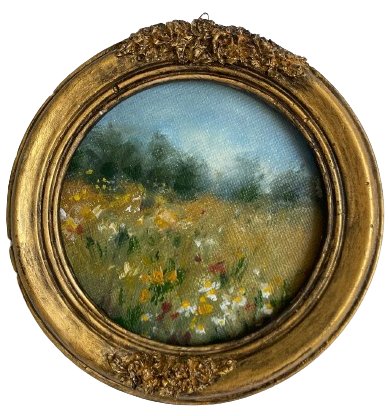 peinture originale paysage fleurs sauvages idee cadeau original leonie et france eshop d artistes peintres francais