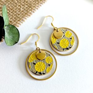 lillibelle bijoux bijou pissenlit jaune