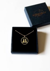 hirondellebijoux collier lapin duo ag grande