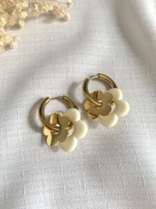 lyneorbijoux bo0036 boucles d'oreilles maya (écru)