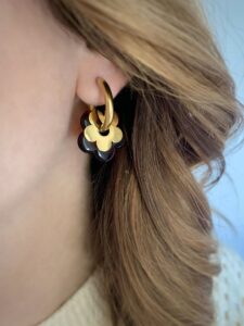 lyneorbijoux bo0036 boucles d'oreilles maya (marron marbré 2)