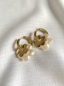 lyneorbijoux bo0036 boucles d'oreilles maya (nacre)