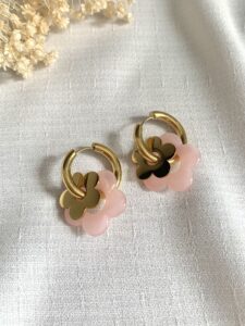lyneorbijoux bo0036 boucles d'oreilles maya (rose)
